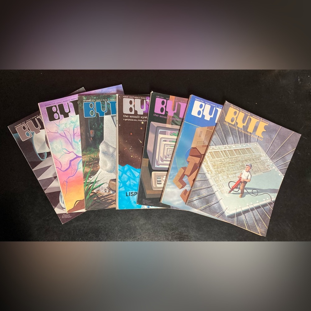 Vintage BYTE Magazine from 1979. Your choice of one or pay for all 7
